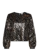 Objpernille Sansi Closed L/S Top 130 Div Black Object