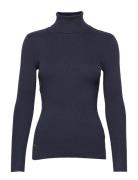 Ribbed Turtleneck Sweater Blue Lauren Ralph Lauren