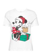 Onldisney Christmas S/S Top Box Jrs White ONLY