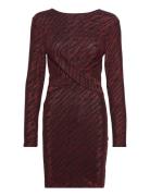 Onlglow L/S Glitter Twist Dress Box Jrs Red ONLY