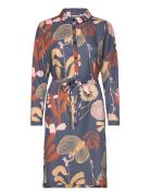 Shirt Dress, Wild Garden Blue Papu