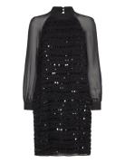 Carina Embellished Dress Black French Connection