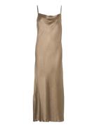 Slfsilva Ankle Strap Dress B Gold Selected Femme