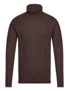 Jjcraig Knit Roll Neck Aw23 Brown Jack & J S