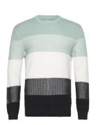 Structured Colorblock Knit Green Tom Tailor