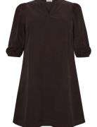 Kcline Dress Brown Kaffe Curve