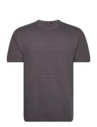 Texture Jersey T Shirt Grey French Connection