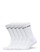 Jacbasic Logo Tennis Sock 5 Pack Noos White Jack & J S