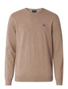 Bradley Cotton Crew Sweater Brown Lexington Clothing