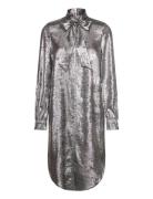 Slronya Dress Silver Soaked In Luxury