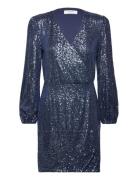 Sequin Dress Blue Rosemunde