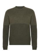 Onstegan Reg 5 Cb Wool Crew Knit Bf Khaki ONLY & SONS