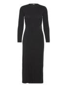 Lslv Lurex Jersey Dress Black Karl Lagerfeld