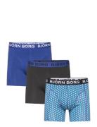 Cotton Stretch Boxer 3P Navy Björn Borg