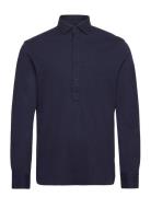 Dc Pique Popover Rf Shirt Navy Tommy Hilfiger