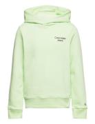 Ckj Stack Logo Hoodie Green Calvin Klein