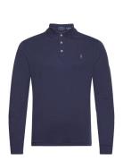 Custom Slim Fit Soft Cotton Polo Shirt Navy Polo Ralph Lauren