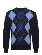 Argyle C- Neck Navy GANT