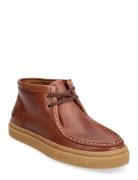 Dawson Mid Oil Pull Up Lthr Brown Fred Perry