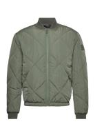 Signature Quilt Bomber Green Calvin Klein