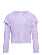 Sweater Soft With Frill Young Purple Lindex