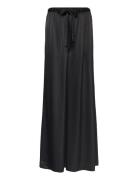 Cropped Satin Wide-Leg Pant Black Polo Ralph Lauren