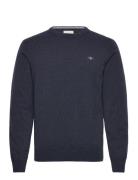 Superfine Lambswool C-Neck Navy GANT