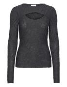 Long Sleeve T-Shirt With Structure Black Coster Copenhagen