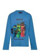 Lwtano 100 - T-Shirt L/S Blue LEGO Kidswear