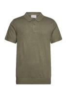 S/S Polo Knit Khaki Lindbergh