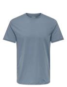 Onsmax Life Ss Stitch Tee Noos Blue ONLY & SONS