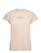 T-Shirt Regular Pure Logo Beige Replay