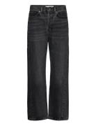 Straight Jeans With Forward Seams Grey Mango