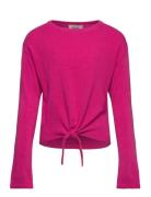 Kognew Amalia Ls Knot O-Neck Knt Pink Kids Only