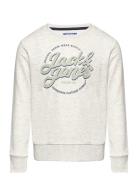 Jjminds Sweat Crew Neck Jnr Grey Jack & J S