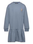 Hmlmalin Dress L/S Blue Hummel