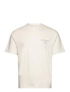 Jprblasanchez Branding Tee Crew Neck Sn Cream Jack & J S