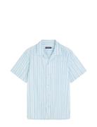 Elio Painted Stripe Reg Shirt Blue J. Lindeberg