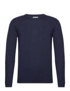 Jjelinen Knit Crew Neck Sn Navy Jack & J S