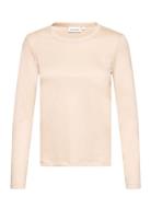 Smooth Cotton Crew Neck Tee Ls Beige Calvin Klein