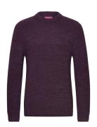 Meander Sweater-Bordeaux Heather Burgundy Edwin