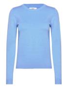 Objthess L/S O-Neck Knit Pullover Noos Blue Object