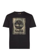 Stack Logo Camo Short Sleeve Tee Black Black Timberland