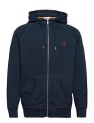 Exeter River Loopback Full Zip Hoodie Dark Sapphire Green Timberland