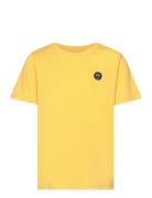 Regular Fit Badge T-Shirt - Gots/Ve Yellow Knowledge Cotton Apparel