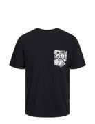 Jorlafayette Pocket Tee Ss Crew Neck Ln Black Jack & J S