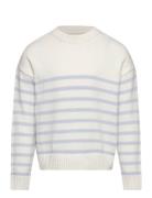Striped Cotton-Blend Sweater Patterned Mango