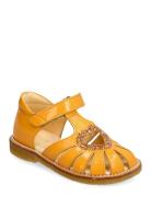 Sandals - Flat - Closed Toe Orange ANGULUS