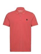 Millers River Pique Short Sleeve Polo Burnt Sienna-App Red Timberland