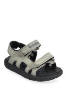 Perkins Row Backstrap Sandal Light Taupe Grey Timberland